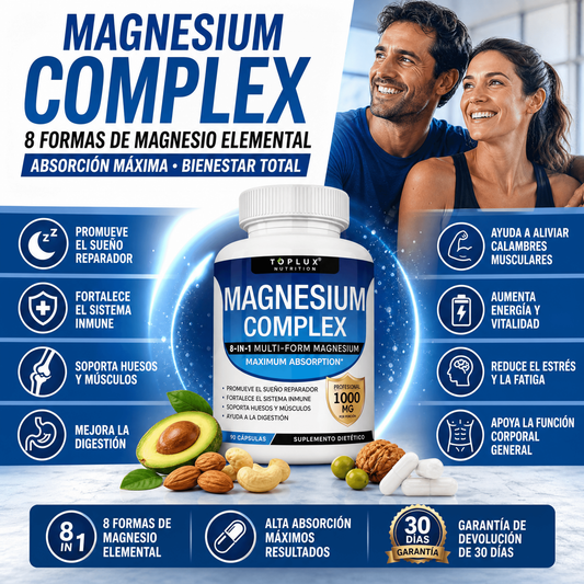 SUPLEMENTO DE MAGNESIO “COMPLEX” 90 CAPSULAS