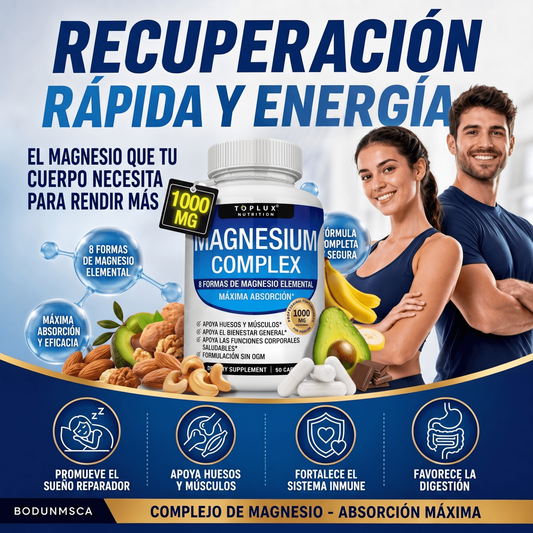 SUPLEMENTO DE MAGNESIO “COMPLEX” 90 CAPSULAS